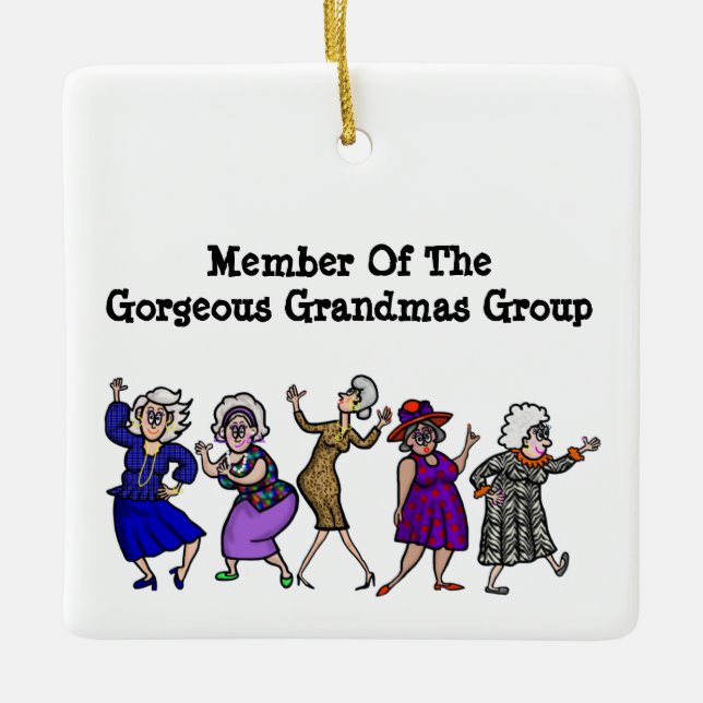 Gorgous Grandmas Group Member Ornament (Framsida)