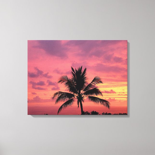 Gorgous Hawaiian Sunset Kanvastryck (Framsida)