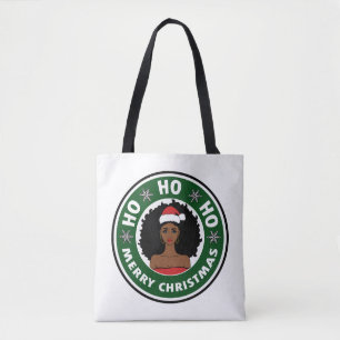 Gorgous Ho Ho Ho God jul Afro Girl Tygkasse