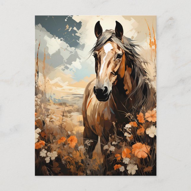 Gorgous Horse AI Art Vykort (Framsida)