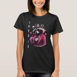 Gorgous Kärlek är med hjärtdjur Alla hjärtans dag. T Shirt