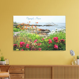 Gorgous Kusten Garden Ocean Ogunexit, ME Canvastryck