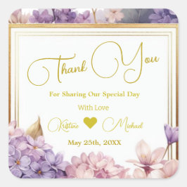 Gorgous Lavender Vineyard | Fototack Fyrkantigt Klistermärke