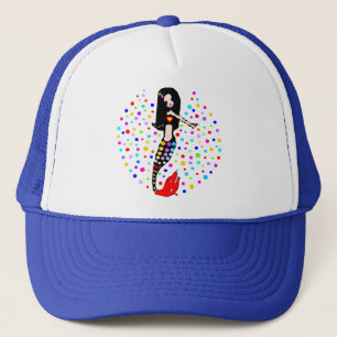 🧜 ‍ ♀️ ❤️ ✦° ・ Gorgous Little Goth Sjöjungfru Tru Truckerkeps