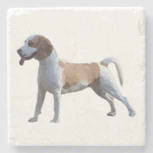 Gorgous Lycklig Beagle Marble Underlägg