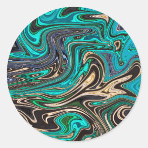 Gorgous Marble Stil - Paradise Runt Klistermärke