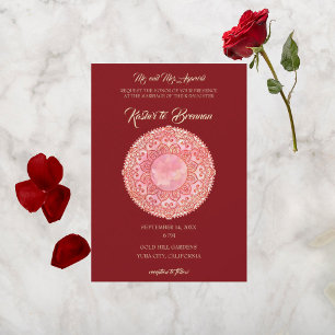 Gorgous Mehndi Bröllop Inbjudningar