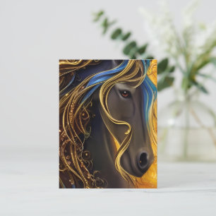 Gorgous Mörk Horse Triptych Vykort