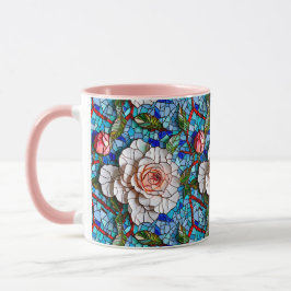 Gorgous Mosaic Flowers Mönster Mugg