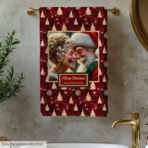 Gorgous Mr och Claus jul Bath Towel
