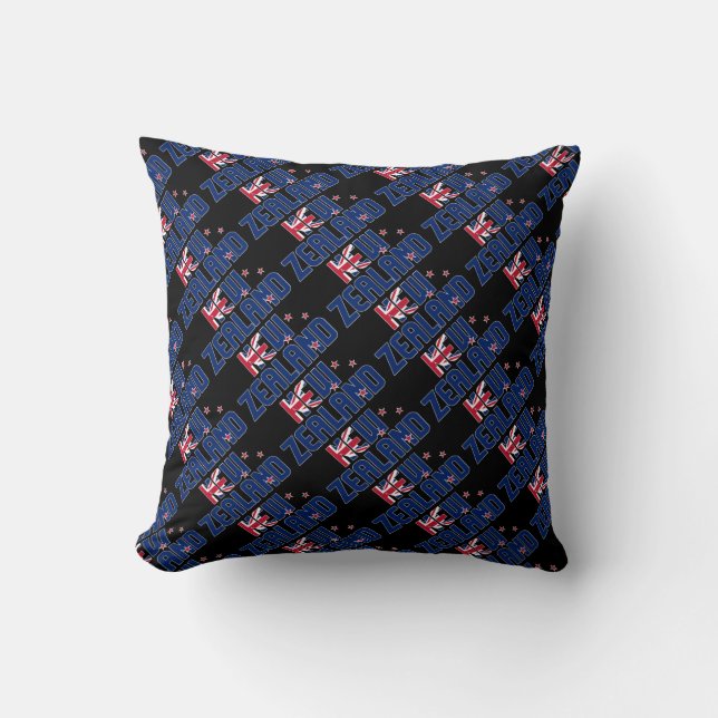 Gorgous New Zealand National Flagga Kudde (Framsida)