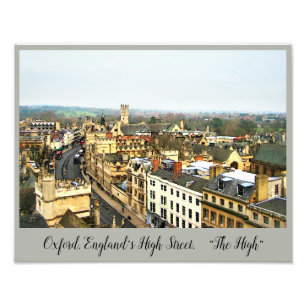 Gorgous Oxford, England, High Street, High #2 Fototryck