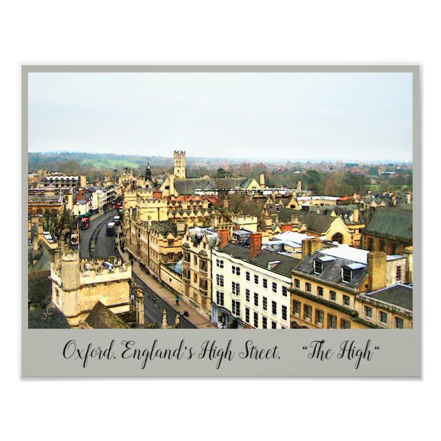 Gorgous Oxford, England, High Street, High #2 Fototryck (Framsidan)