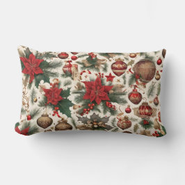 Gorgous Poinsettia Flowers, Juldekorationer Lumbarkudde