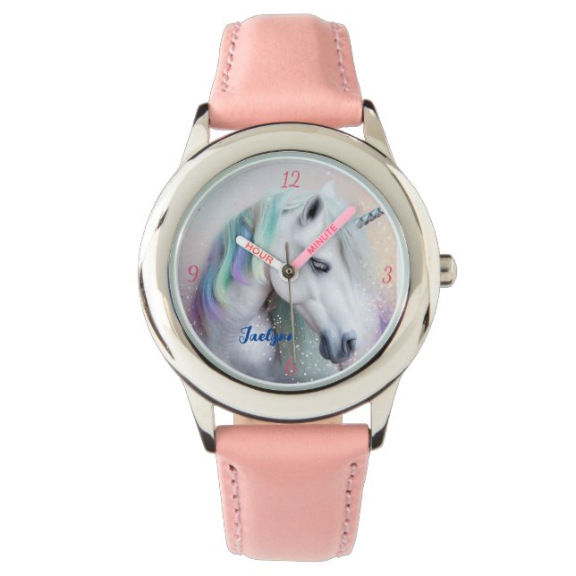 Gorgous Rainbow Unicorn Armbandsur (Framsida)