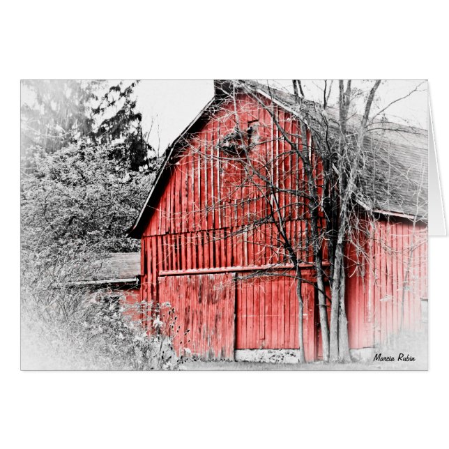 Gorgous Red Barn OBS Kort (Framsidan Horizontal)
