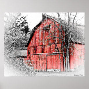 Gorgous Red Barn Poster