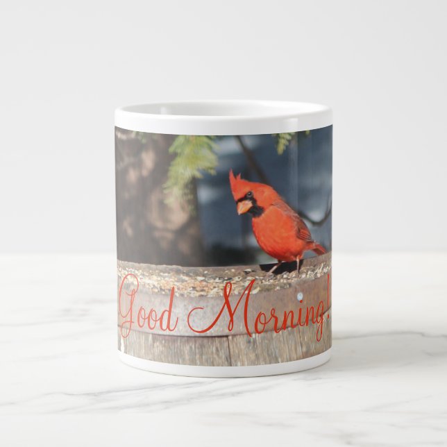 Gorgous Red Cardinal Jumbo Mugg (Framsidan)