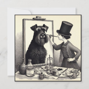 Gorgous Schnauzer Bild Notecard Anteckningskort