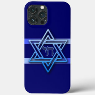 Gorgous Star of David & Chai Fodral-Mate iPhone Ca