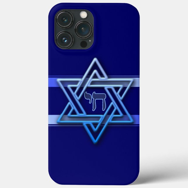 Gorgous Star of David & Chai Fodral-Mate iPhone Ca (Baksida)