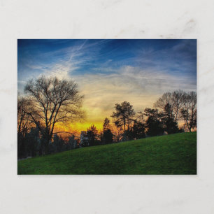 Gorgous Sunset in Central Park, NYC Vykort