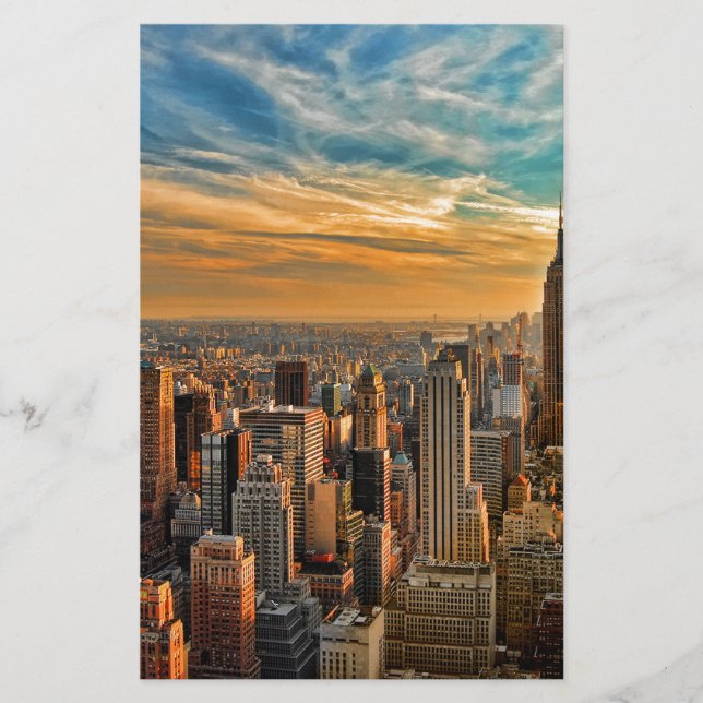 Gorgous Sunset på Manhattan, New York City (Framsida)