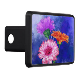 Gorgous Three Färg Gerberas - Migned Art Teckning Dragkroksskydd