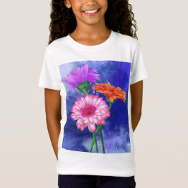 Gorgous Three Färg Gerberas T-Shirt