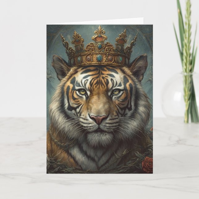 Gorgous Tiger i Krona Kort (Framsida)