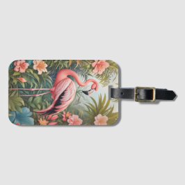 Gorgous Tropical Rosa Flamingo Bird Bagagebricka