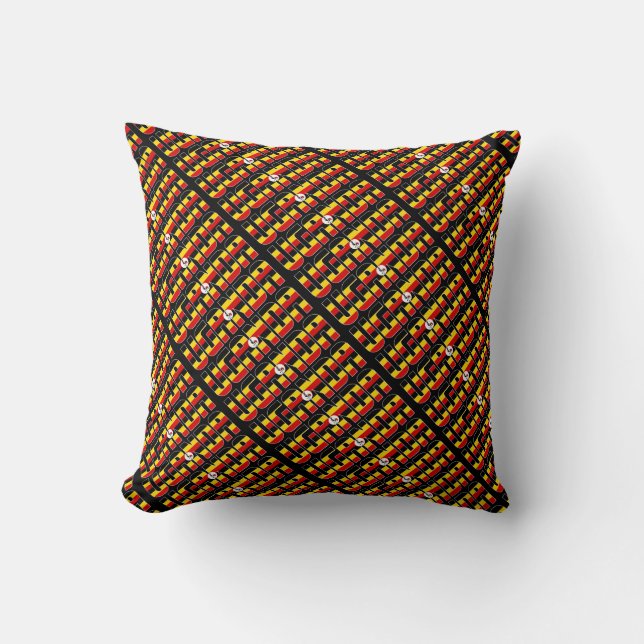 Gorgous Uganda National Flagga Kudde (Framsida)
