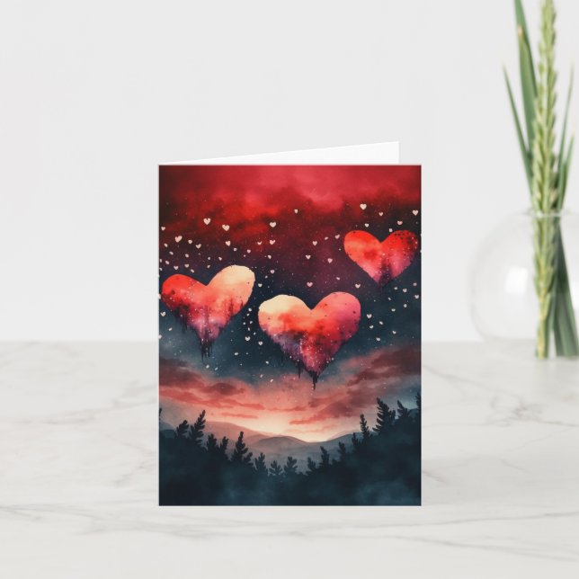 Gorgous Valentine och Romantik Card Tack Kort (Framsida)