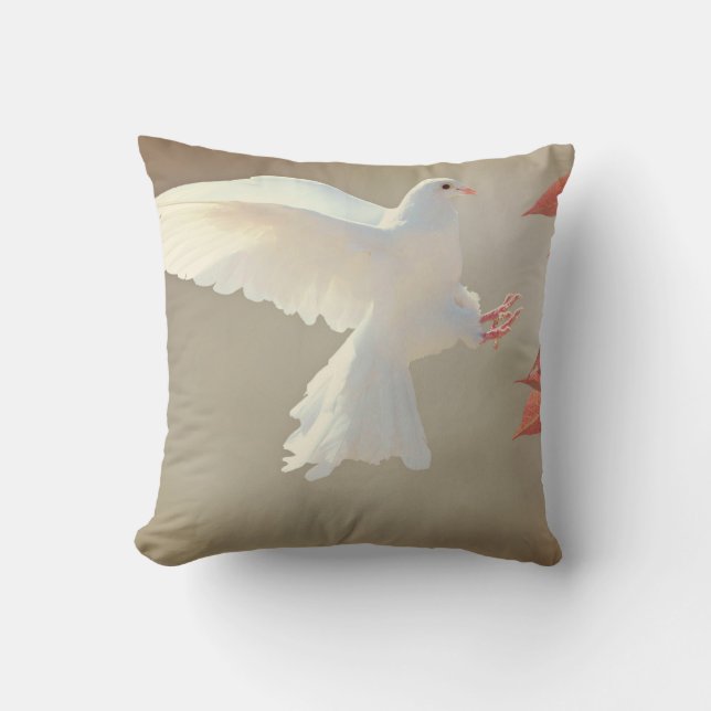 Gorgous White Dove Cushion Kudde (Framsida)