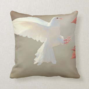 Gorgous White Dove Cushion Kudde