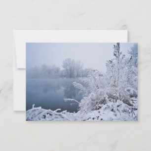 Gorgous Winter Sjö Scene OSA Tack Kort