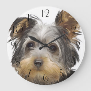 Gorgous Yorkshire Terrier Stor Klocka