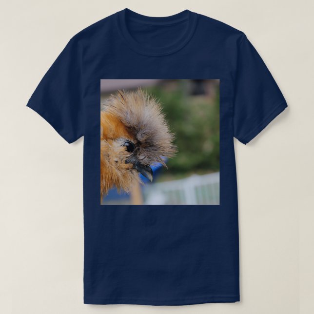 Gorgröd silkeshöna t shirt (Design framsida)