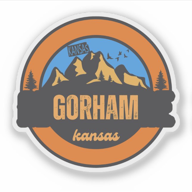 Gorham, Kansas Klistermärken (Framsida)