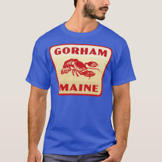 Gorham Maine Retro Badge Tan T Shirt