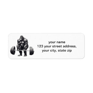 Gorila Deadlift Returadress Etikett