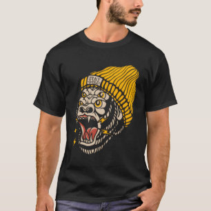 Gorilla American Traditional Tattoo Inked Scho T Shirt