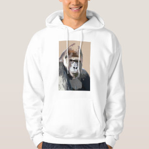Gorilla Ansikte Hoodie - Gorillas Shirts Animals