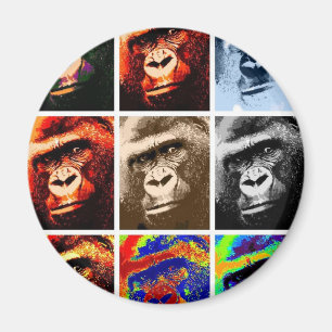 Gorilla Ansikte Magnet