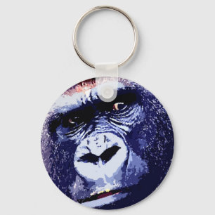 Gorilla Ansikte Nyckelring