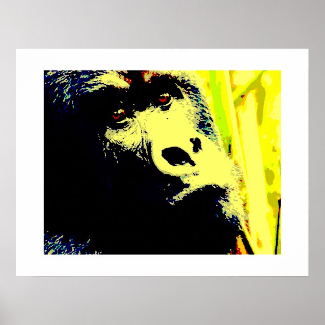 Gorilla Ansikte Poster Skriv ut. Gorilla Poster (Framsidan)