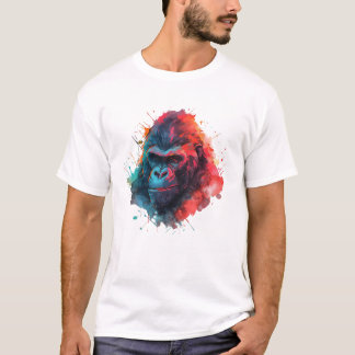 gorilla ansikte t shirt