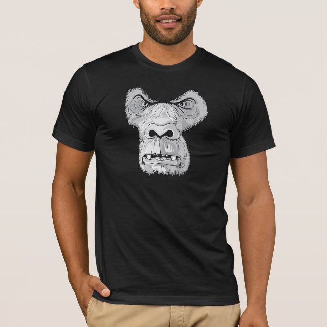 gorilla ansiktsvektor tröja (Framsida)