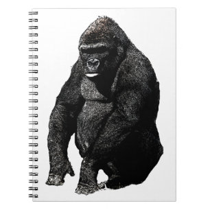Gorilla Anteckningsbok Med Spiral