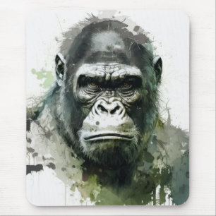 Gorilla Ape Animal Painting Wildlife Forest Musmatta